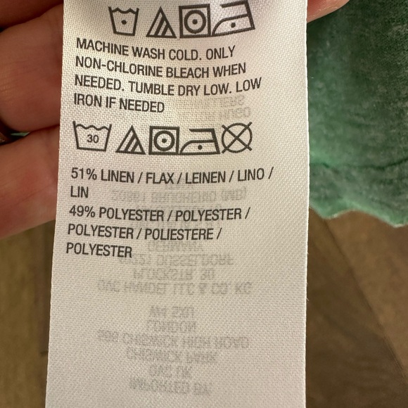 LOGO by Lori Goldstein Short Sleeve T-shirt Sz M Heather Green - Picture 4 of 4